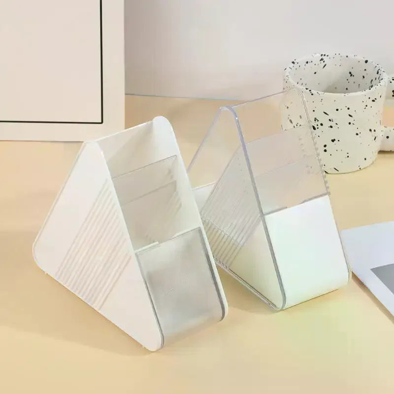 Multi-Compartment Clear Slots Organizer for Home Office, School Study Desk Use, Keeping Writing Instruments Neatly Arranged detail view