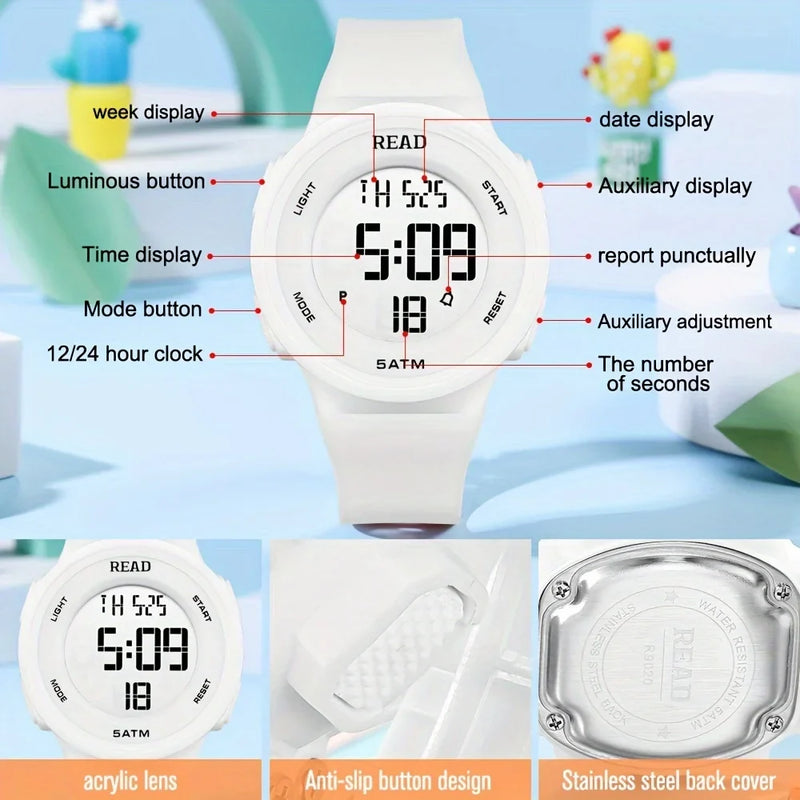 Watches for Women, Fashion Watch With High-Resolution LED Definition Display, Waterproof Multi-Function Electronic Digital Watch detail view